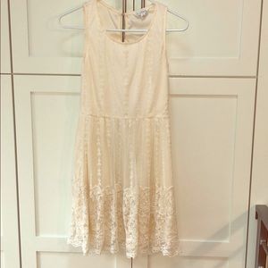 Cream Lace Dress